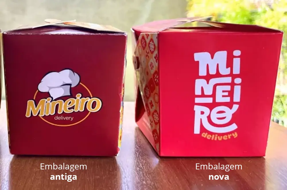 Nova embalagem Mineiro Delivery